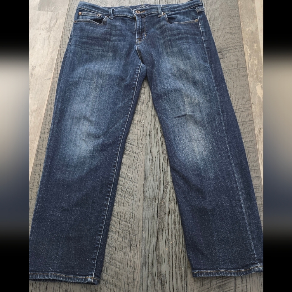 Lucky Brand Women's Dark Blue Straight Sweet Crop Jeans (Size: 12/31)